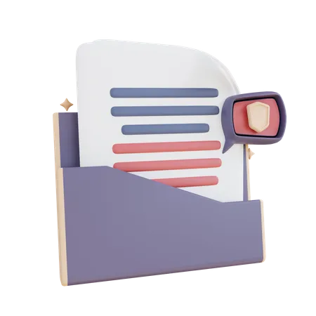 Folder Security  3D Icon