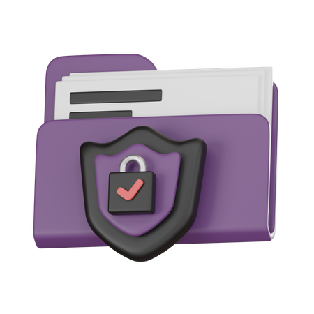 Folder Security  3D Icon