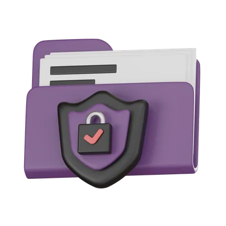 Folder Security  3D Icon