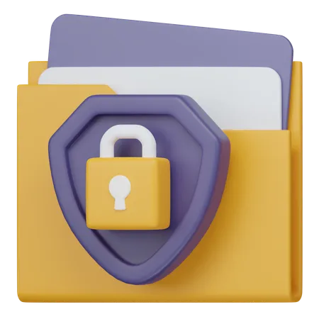 Folder Security  3D Icon