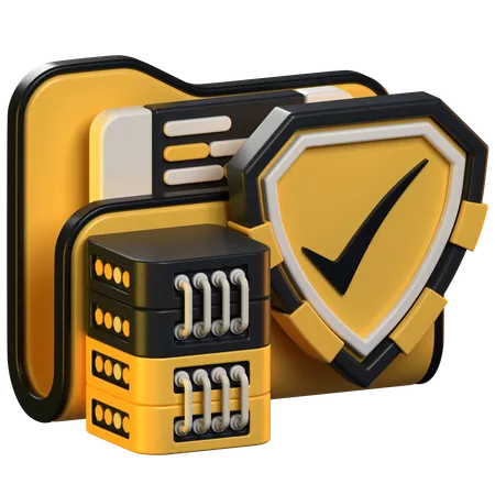 Folder Security  3D Icon