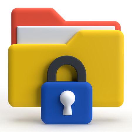 Folder Security  3D Icon