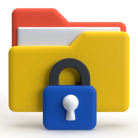 Folder Security  3D Icon