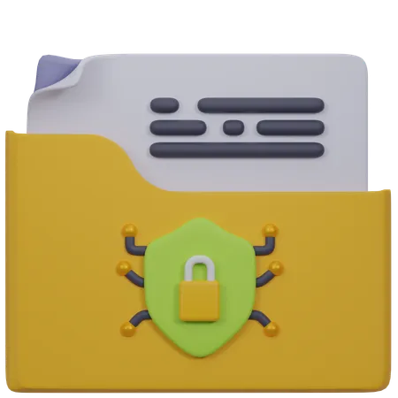 Folder Security  3D Icon