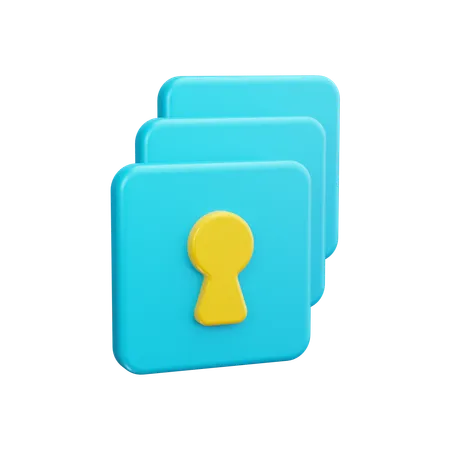 Folder Security  3D Icon