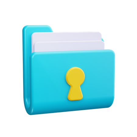 Folder Security  3D Icon