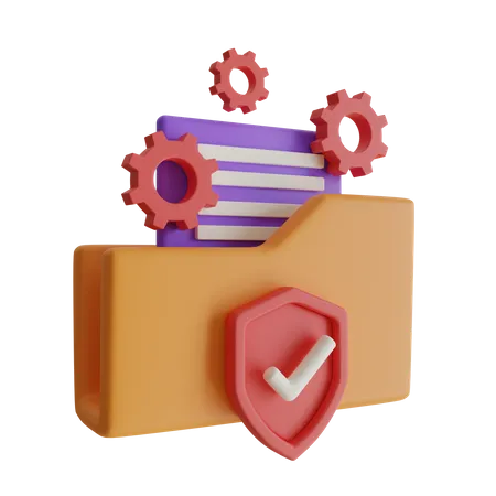 Folder Security  3D Icon