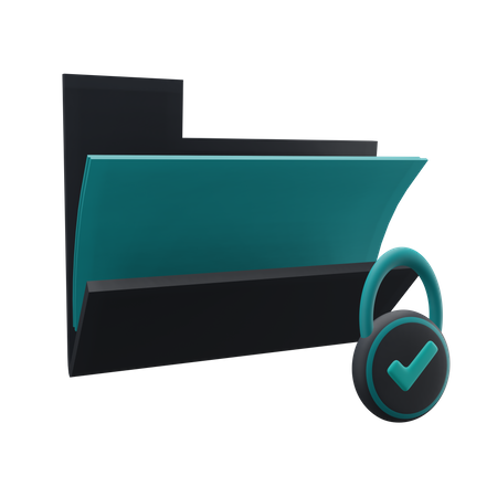 Folder Security  3D Icon