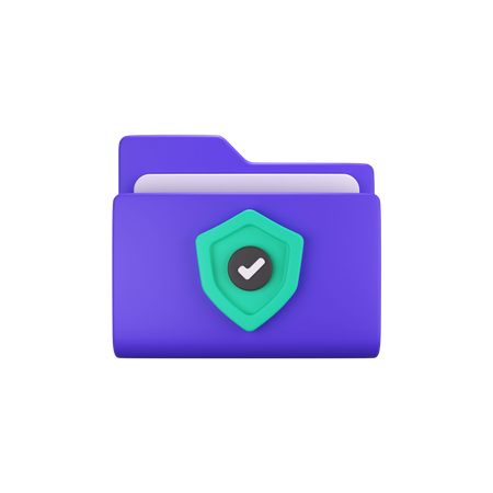 Folder Security  3D Icon