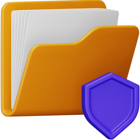 Folder Security 3D Icon