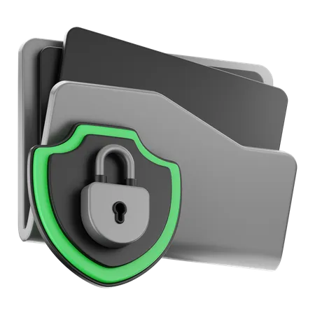 Folder Security  3D Icon