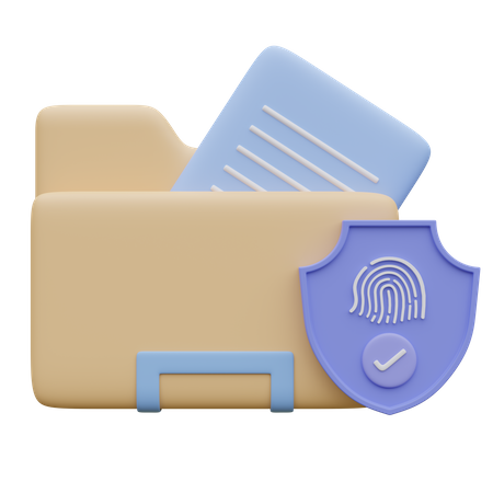 Folder security  3D Icon