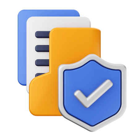 Folder Security Protection  3D Icon