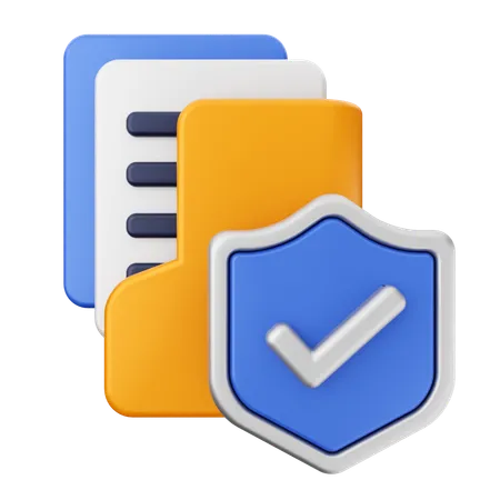 Folder Security Protection  3D Icon