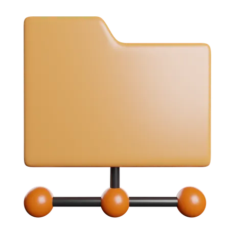 Folder Server  3D Icon