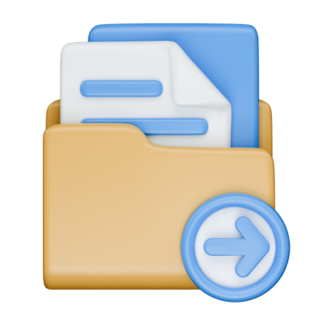 폴더 공유  3D Icon