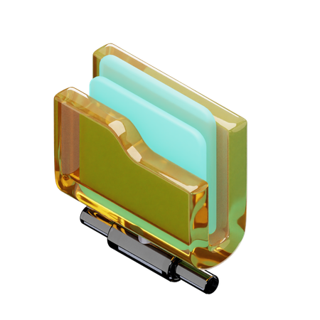 Folder Share  3D Icon