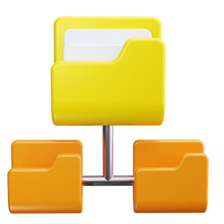 Folder Share  3D Icon