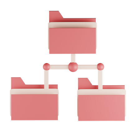 Folder Sharing  3D Icon