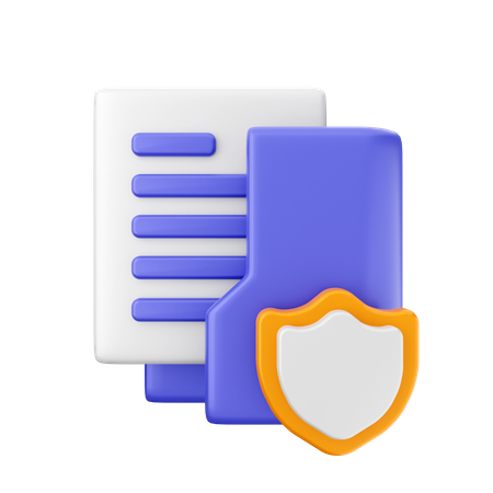 Folder Shield  3D Icon