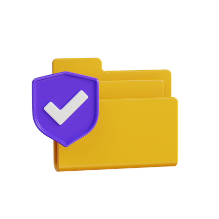 Folder Shield  3D Icon