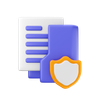folder shield 3d logo
