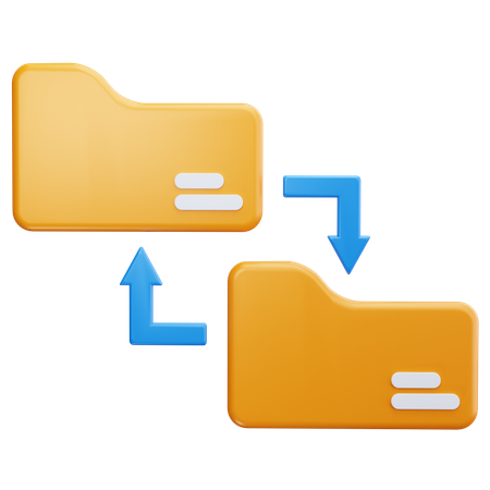 フォルダ同期  3D Icon