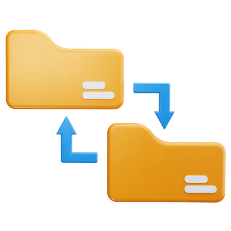 フォルダ同期  3D Icon