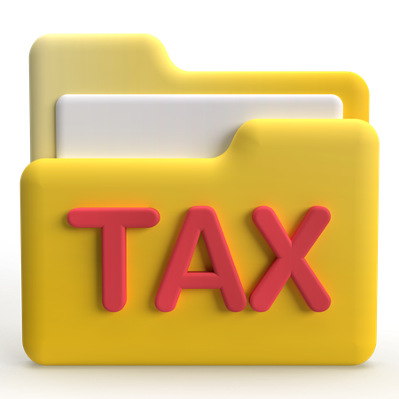 Folder Tax  3D Icon