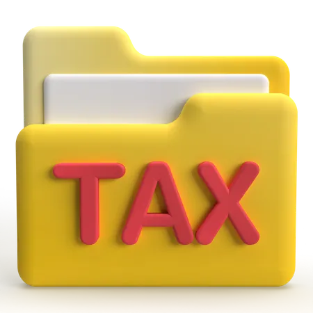 Folder Tax  3D Icon