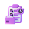 folder time 3d logo