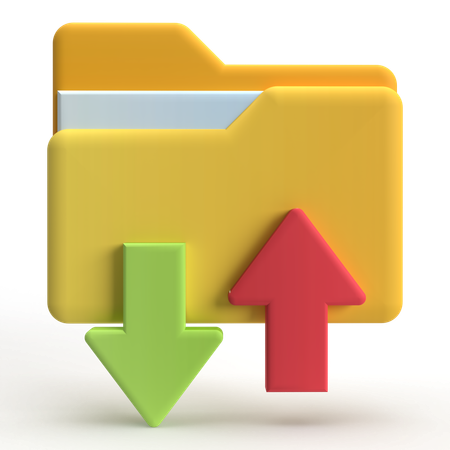 Folder Transfer  3D Icon