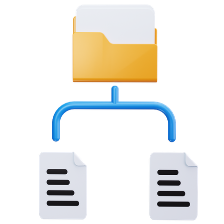 Folder Tree  3D Icon