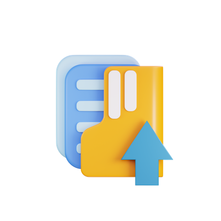 Folder Upload  3D Icon