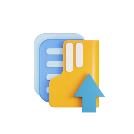 Folder Upload  3D Icon