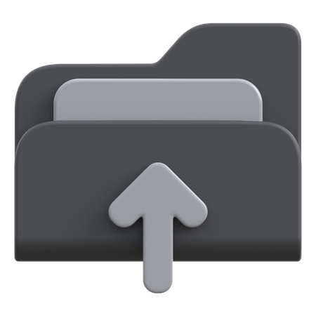 Folder Upload  3D Icon