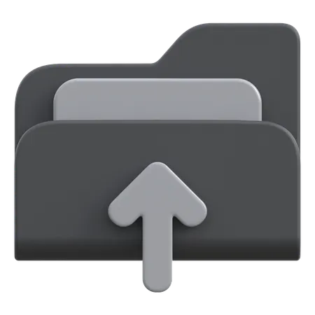 Folder Upload  3D Icon