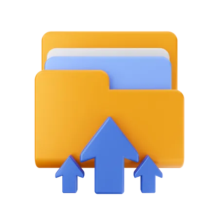 Folder upload  3D Icon