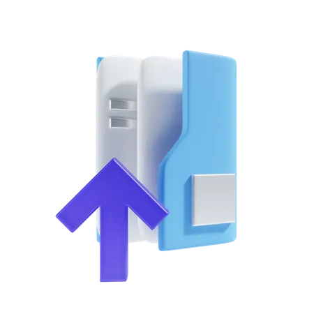 Folder uploading  3D Icon