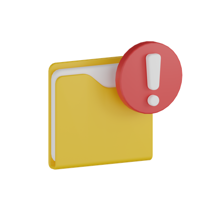 Folder Virus  3D Icon