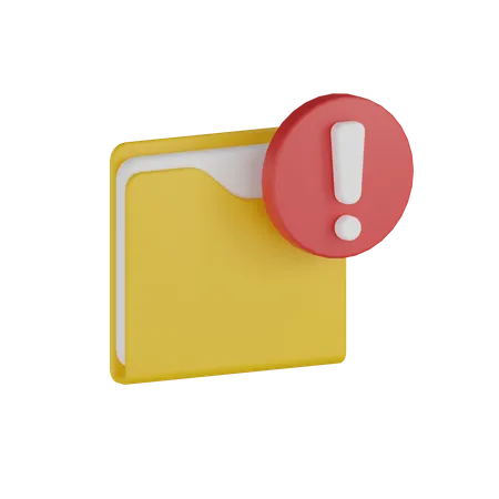 Folder Virus  3D Icon