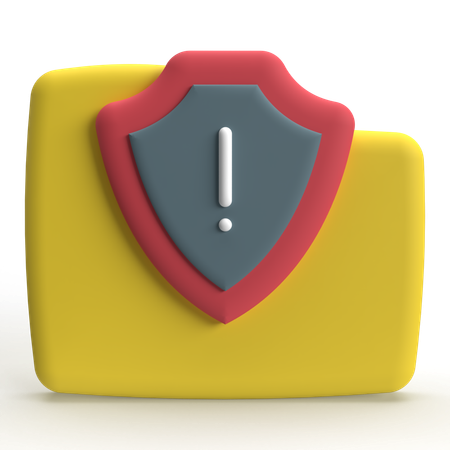 Folder Warning  3D Icon