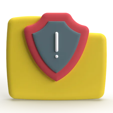 Folder Warning  3D Icon