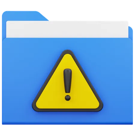 Folder Warning  3D Icon