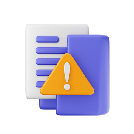 Folder Warning  3D Icon