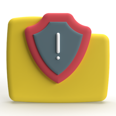 Folder Warning  3D Icon