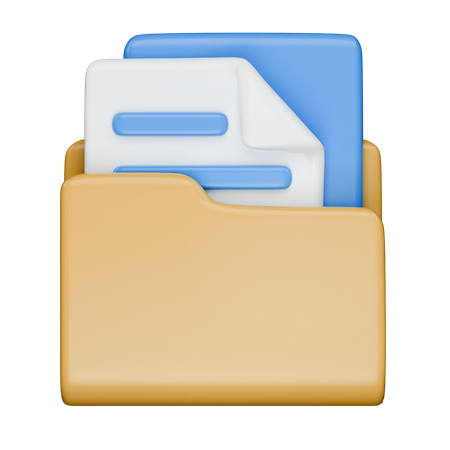 파일이 있는 폴더  3D Icon