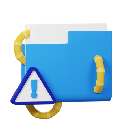 Folder Worm  3D Icon