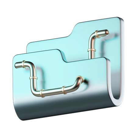 Folder Worm  3D Icon