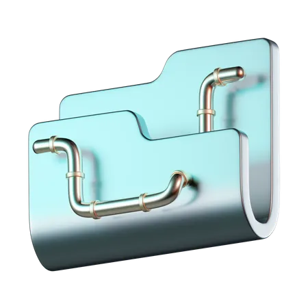 Folder Worm  3D Icon